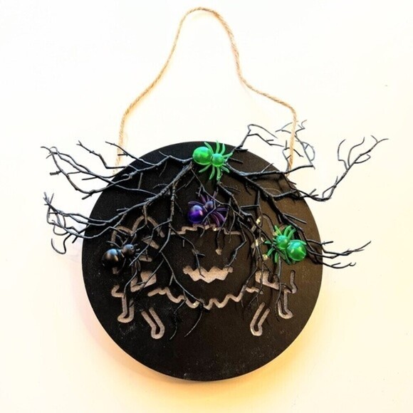 Welcome Sign Halloween Decorations Wood Wall Front Door Battery Operated LED. - Picture 6 of 7